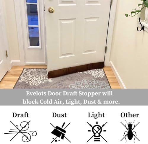 Evelots Magnetic Draft Stopper 36 Inches 2 in 1