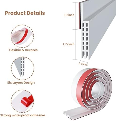 Ohuhu Draft Stopper Seal Strip 394 x 335 Door Sweep