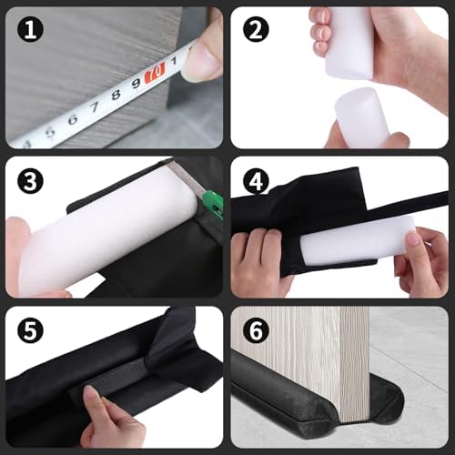 Neween Large Door Draft Stopper for Cold and Noise Block