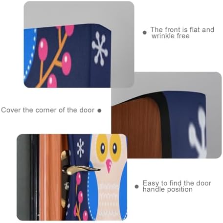 Susiyo Cute Flat Owls Halloween Door Cover