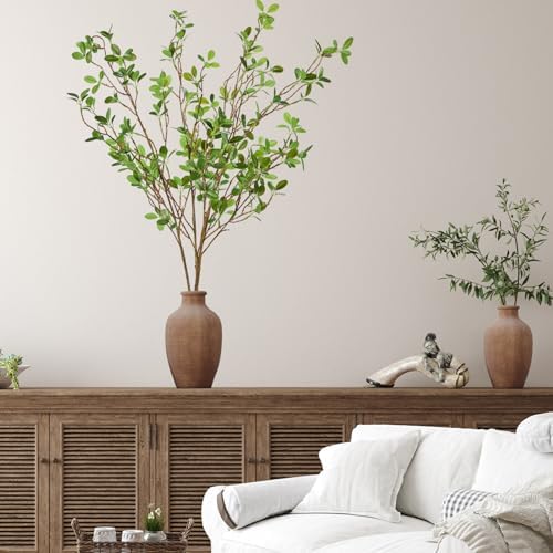 4Pcs 43 Inch Artificial Ficus Branches for Home Office Decor