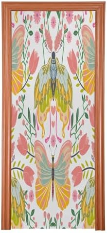 Susiyo Butterfly Halloween Door Cover 32x79 in