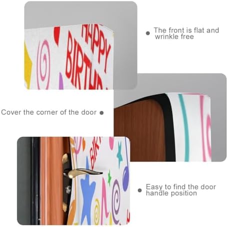 Susiyo Colorful Musical Notes Halloween Door Cover