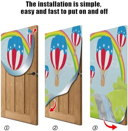 Susiyo Hot Air Balloons Halloween Door Cover