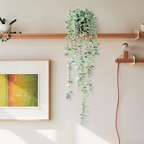 BACAMA Fake Hanging Eucalyptus Wall Greenery 2PCS