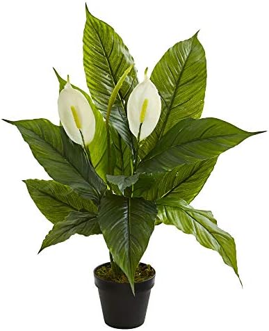 Nearly Natural 26 Inch Spathiphyllum Artificial Silk Plant