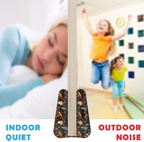 Adjustable 36 Inches Door Draft Stopper - Mushroom Black