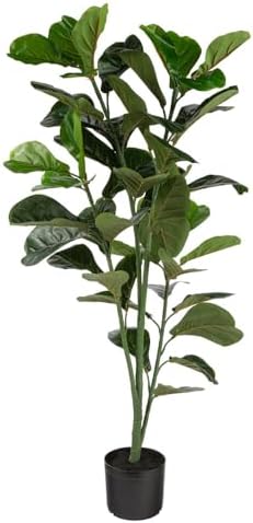 Naturae Decor Fiddle Leaf Tree Artificial Plant 47 in High