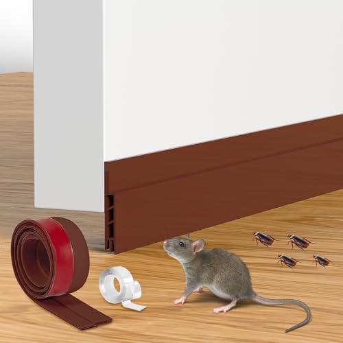 Brown Door Draft Stopper Silicone Door Seal