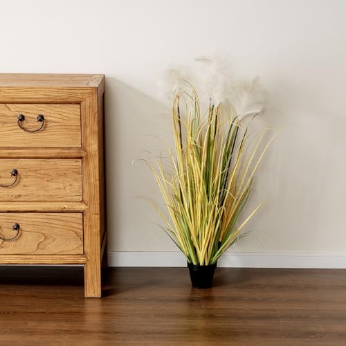 MyGift 40 Inch Artificial Pampas Grass Plant