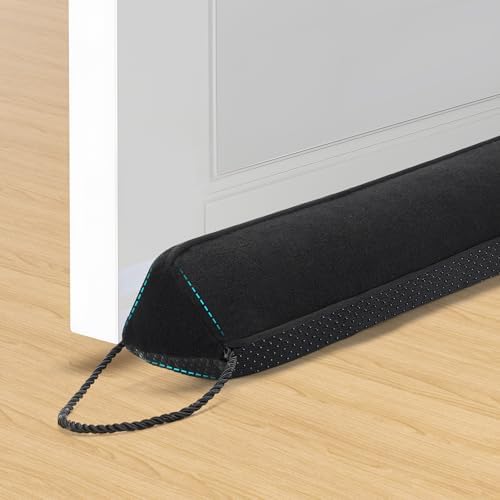 UUYUUY Door Draft Stopper Black 36 Triangular Gap Filler