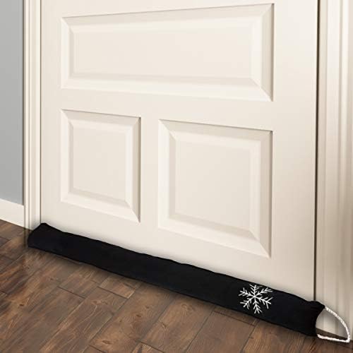 Simply Genius Cold Weather Door Draft Stopper 36 Inch Black