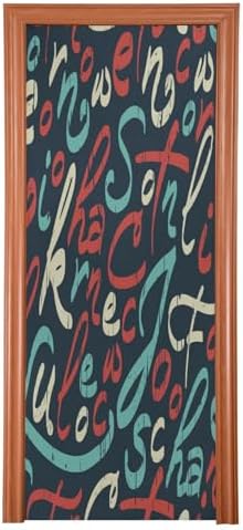Susiyo Colorful Letters Halloween Door Cover