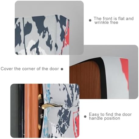 Susiyo Colorful Leaves Halloween Door Cover 32x79in