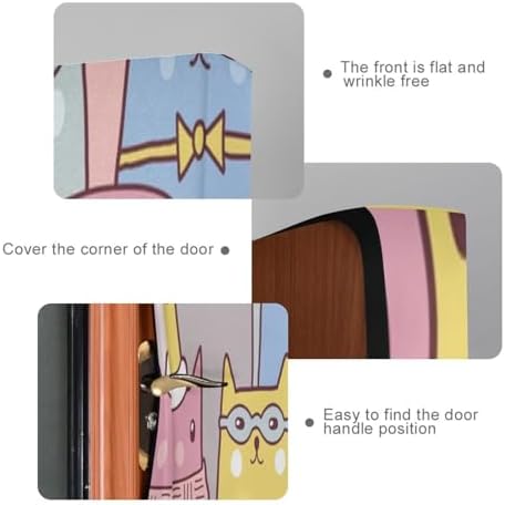 Susiyo Christmas Door Cover with Elastic Bands