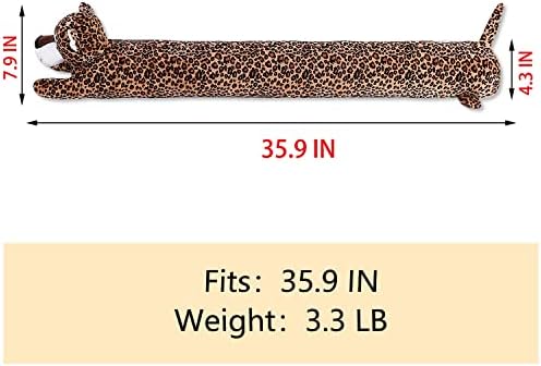 36 Inch Leopard Animal Draft Stopper for Door and Window
