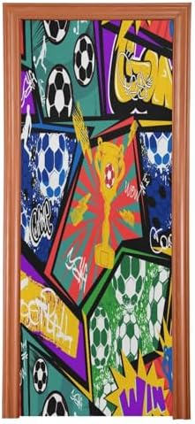 Susiyo Stretch Fabric Halloween Door Cover 32x79 In