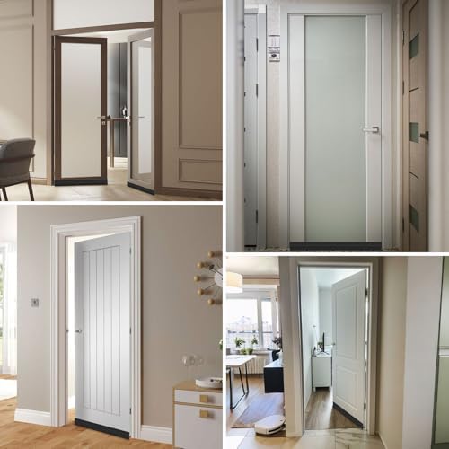 Sightor 4 Pack Door Draft Stopper Black