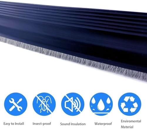 2Pack SilentGuard Pro Door Seal with Brush Tech - Noise Reduction and Energy Efficiency