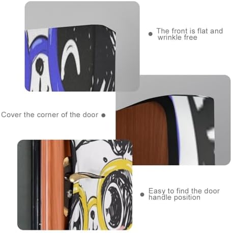 Susiyo Watercolor Cute Panda Halloween Door Cover