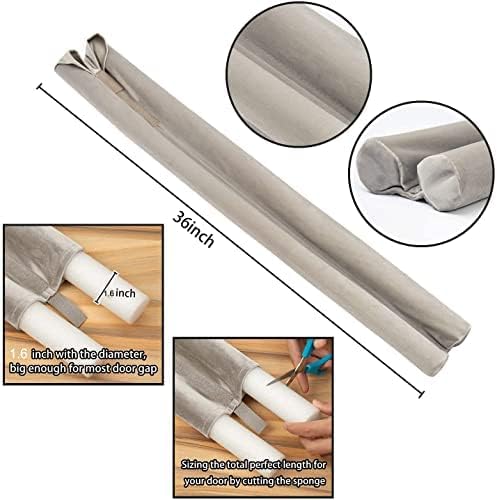 DreamQuil Twin Door Draft Stopper with Velcro