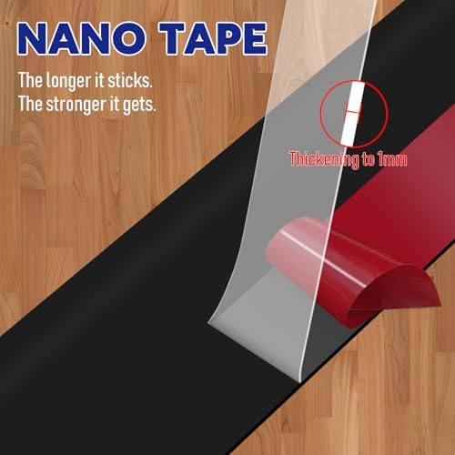 Premium Door Draft Stopper 2 W x 195 L Black