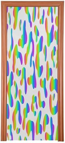 Susiyo Rainbow Halloween Door Cover 32x79in