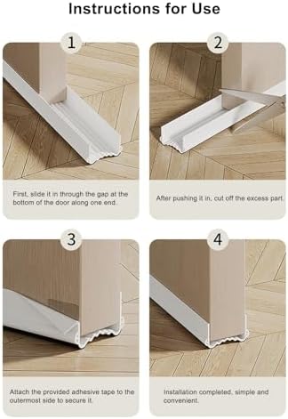 Lifeuping Under Door Draft Stopper 39 Inch