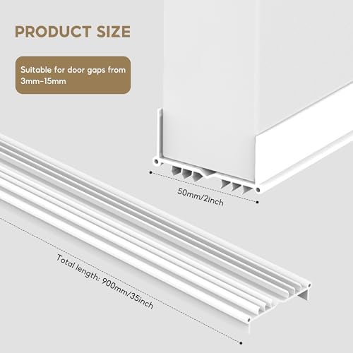 Roshoitle 35 Inch Door Draft Stopper White