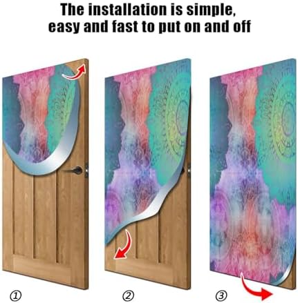 Susiyo Vintage Mandela Halloween Door Cover