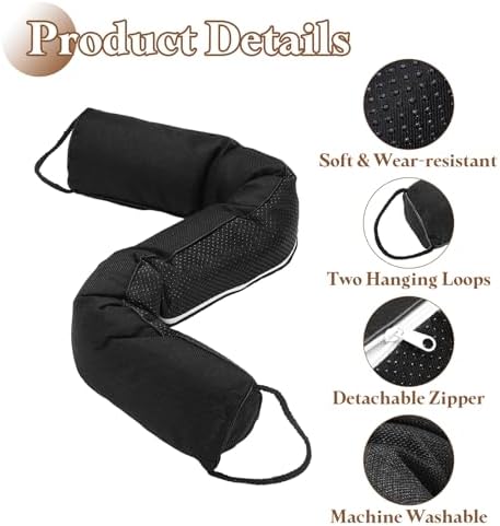 Uxcell Door Sweep 34 x 3 Draft Stopper Black
