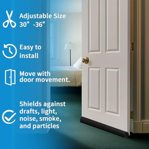 Neween Large Door Draft Stopper for Cold and Noise Block