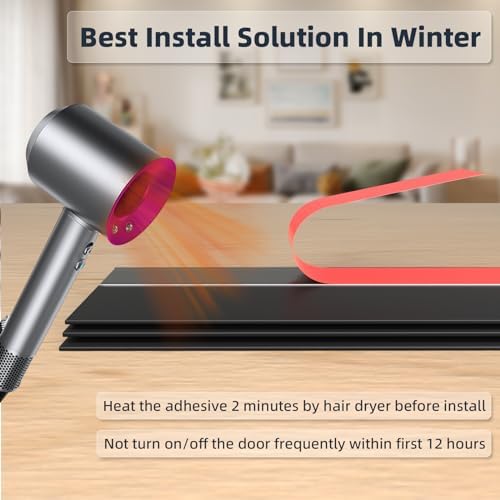 78 Inch Door Draft Stopper with Strong Adhesive Seal