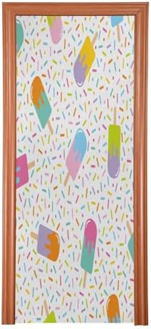 Susiyo Colorful Ice Cream Halloween Door Cover