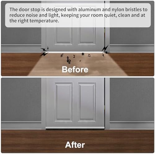 2 Pack Door Draft Stoppers Aluminum Weather Seal 36 Inch