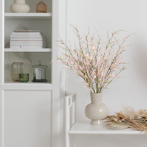 MelorcaGuilla Artificial Plants 3PCS 433 Snow Willow Branches for Vase Decor