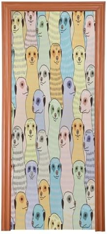 Susiyo Cute Meerkats Halloween Door Cover