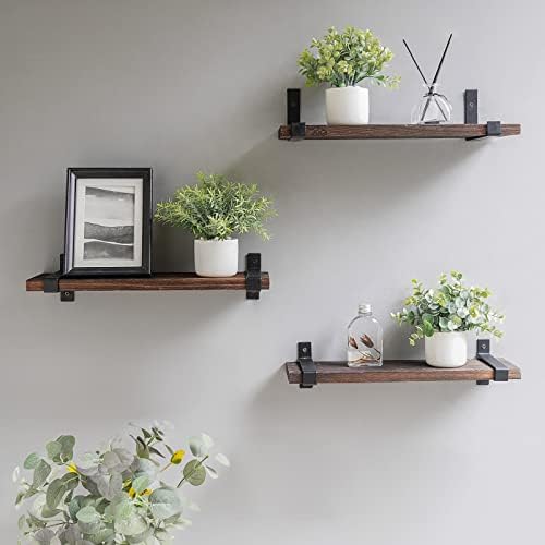 Mkono 3 Pack Fake Potted Plants in Ceramic Pots for Home Decor