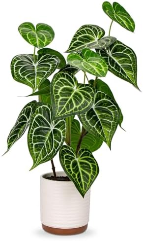 GnFlus 217 Inch Tall Artificial Plants with Pots
