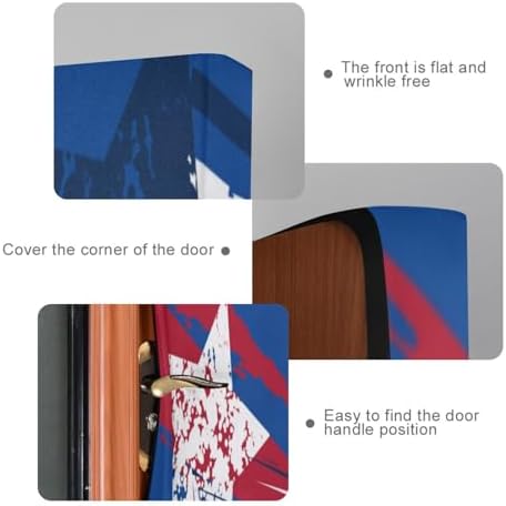 Susiyo Stars and Lines Halloween Door Cover 32x79 in