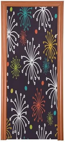 Susiyo Endless Floral Halloween Door Cover Stretch Fabric