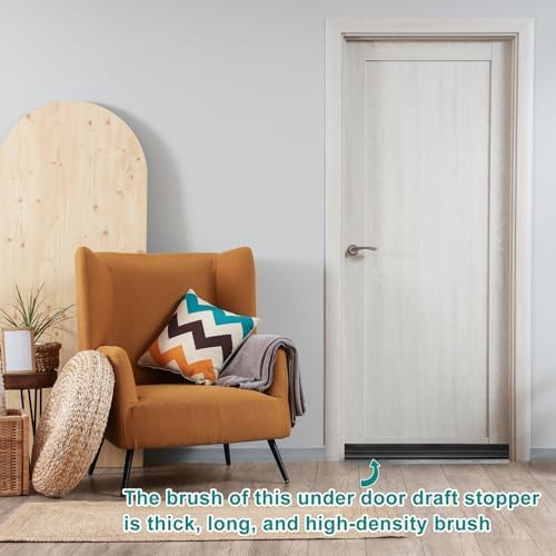 Uxcell 2 Pcs Door Sweep 14 x 40 Cold Heat Noise Blocker