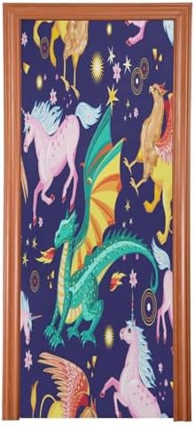 Susiyo Dragon Snorting Fire Halloween Door Cover