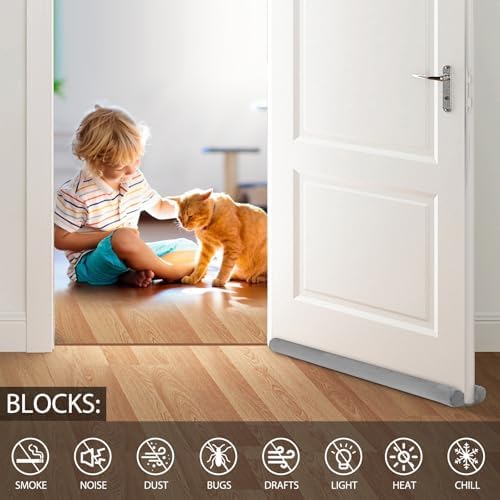 FOHOM Door Draft Stopper for Bottom of Door