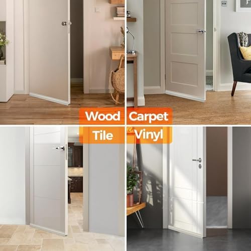 Holikme Reusable Door Draft Stopper 41 Inch White