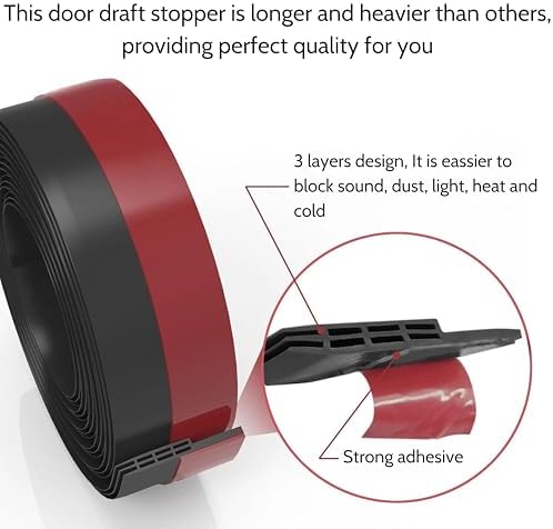 Versatile Door Draft Stopper For Bottom Of Door