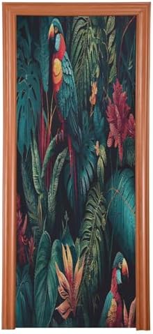Susiyo Lush Vegetation Halloween Door Cover 32x79 In