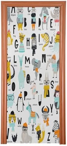 Susiyo Animals Alphabet Halloween Door Cover