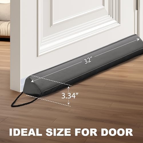 UUYUUY Triangular Draft Stopper 32 Inch Weighted Door Sealer for Window Sill