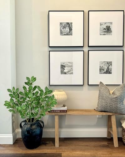 3PCS Artificial Greenery Stems 315 Inch Faux Pittosporum Leaves for Vase and Floral Arrangements